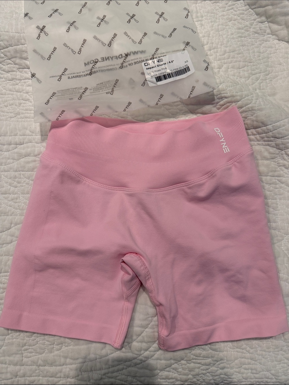 Dfyne impact 4.5 shorts light rose pink XS